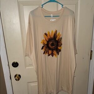 Bella Canvas Beige Sunflower Tee